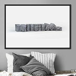 signwin Framed Canvas Wall Art Word Panels 3D...