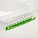 IRIS 40 Quart Underbed Store and Slide Storage Box- Green Handle, Clear