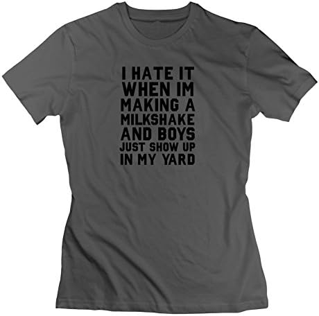 Creative Women The Making A Milkshake Painting Medium T-shirt Gray