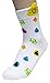 JJMax Women's Fancy Poo Emoticon Emoji Poop Silly Fashion Crew Socks Set, Fancy Poo, One Size