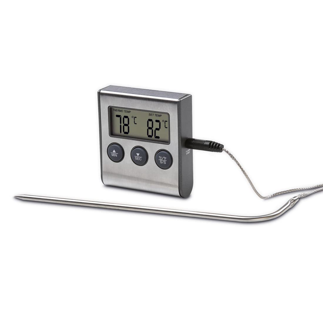 Xavax Digital Meat Thermometer with Timer, cable sensor