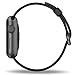 INTENY Woven Nylon Strap Buckle Replacement Wrist Bracelet with Silicone Band for Apple Watch Band Series 1 Series 2 38mm-Black