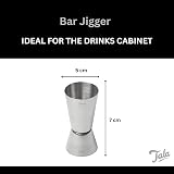 Tala Stainless Steel Jigger Dual Shot Measure 25ml 50ml Silver view 2