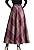 chouyatou Women's Retro High Waist A-Line Swing Plaid Maxi Wool Skater Skirt Hand Pocket