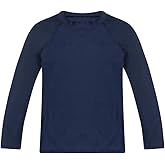 ESTAMICO Boys' UPF 50+ Long-Sleeve Rashguard Athletic Swim Shirt