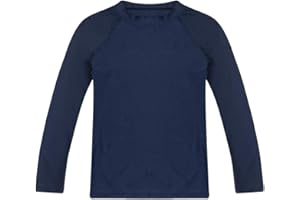 ESTAMICO Boys' UPF 50+ Long-Sleeve Rashguard Athletic Swim Shirt