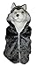 Fashion Vest with Animal Hoodie for Kids - Dress Up Costume - Pretend Play (Small, Wolf)