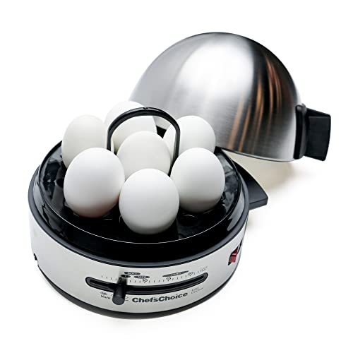 Chef'sChoice 810 Gourmet Egg Cooker with 7 Egg Capacity Makes Soft Medium Hard Boiled and