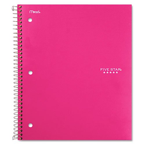 Five star spiral notebook, 1-subject, 100 college-ruled…