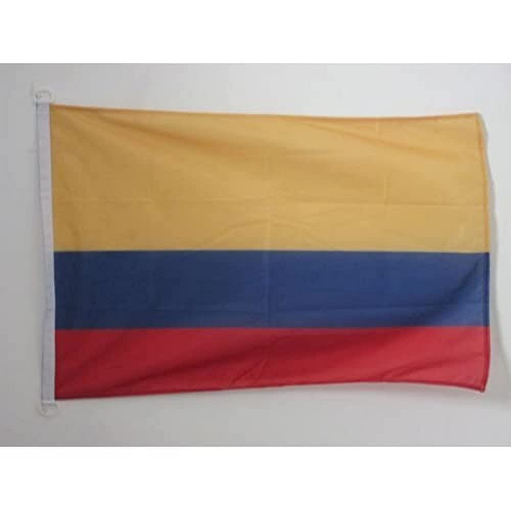 AZ FLAG - Colombia Flag - 2x3 Ft - For Outdoor - Colombian Banner Knitted Polyester with Two Plastic Rings - Fade Resistant - Vivid Colors - 2' x 3' Feet - 90x60 Cm