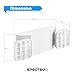 SPECTSUN Emergency Light White, Commercial Emergency Light with Battery Backup, Emergency Sign with Light/Led Emergency Light/Emergency Light Fixture/Emergency Light Home - 4 Pack (Square Head)
