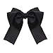 6 Pcs Large Big Huge Soft Silky Hair Bow Clip Lolita Party Oversize Handmade Girl French Barrette Style Hair Clips (Barrettes)
