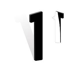10 Inch Self Adhesive House Numbers, Acrylic Modern