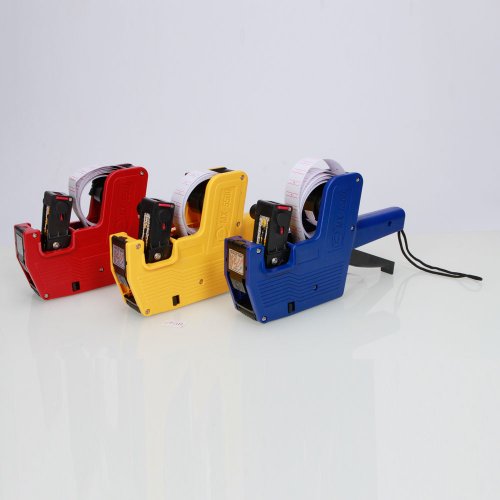 Crazy K&A Mx-5500 Single Row Labeler Price Tag Label Gun + Ink Roller + Single Row Label Paper Price Sticker Roll for Offices & Markets