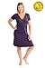 Kindred Bravely The Angelina Ultra Soft Maternity & Nursing Nightgown Dress (Eggplant, Large)