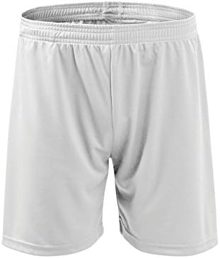 Adler Men's Sport Shorts Loose Fit with Small Inner Pocket - No Mesh Liner No Draw String - White Size: L