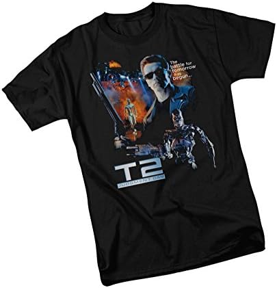 Battle -- Terminator II Adult T-Shirt, Large