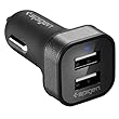 Spigen F24QC Car Charger Dual Port USB Car Charger 24W/4.8A 2 Ports Compatible with iPhone 7/7 Plus/SE/6s/6s plus/6/6 plus/Galaxy note 5/Galaxy S7/Galaxy S7 Edge/LG G5 and more devices