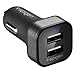 Spigen Essential F24QC Car Charger Dual USB Port 24W/4.8A Compatible with iPhone X / 8 / 8 plus / 7 / 7 Plus / 6S / 6S Plus / Galaxy Note 8 / S8 / S8 Plus / S7 Edge & More