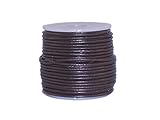 cords craft Round Leather Cord for Round Bracelet, Necklaces Plain Genuine Leather Cord 3.0MM 34 Dark Brown