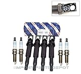 Ignition Coil + Spark Plug Kit for Mini Cooper Bosch OEM 0221504470/12120035933 (4pairs)