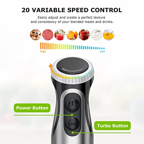Immersion Hand Blender, 2in1 MultiPurpose Hand Blender, 500W