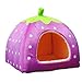 Leegoal Strawberry Small Cotton Soft Dog Cat Pet Bed House (M) by Pet house