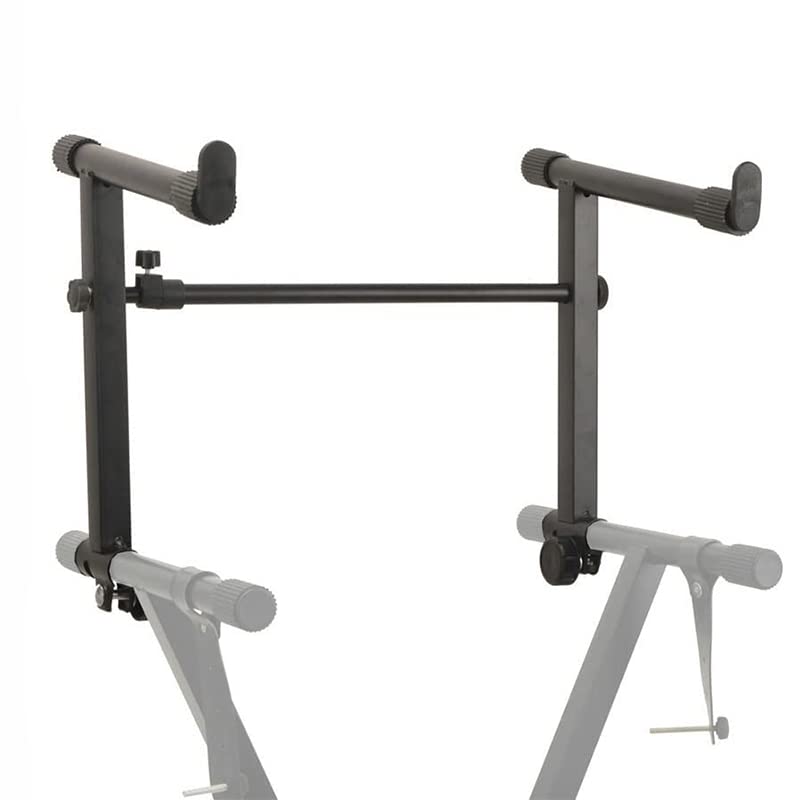 2- Tier Adjustable Keyboard Adapter, 47-71cm Extension Brackets for Keyboard Stand