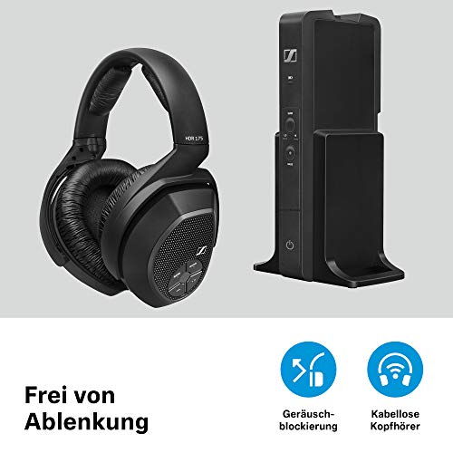 Sennheiser-RS-175-Over-Ear-Funkkopfhoerer-HiFi-Surround-Sound-schwarz