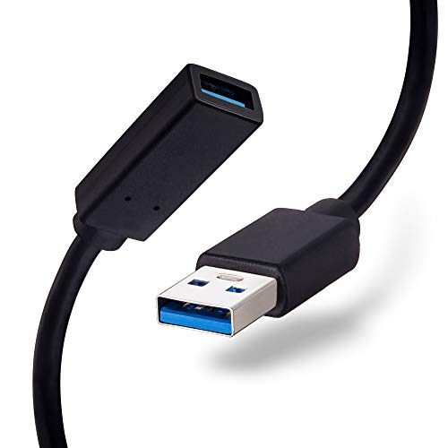 Short USB3.0 Extension Cable 2ft, SNANSHI USB 3.0 A Male to Female Extender Compatible for USB Flash Drive, Card Reader, Hard Drive,Keyboard, Printer, Scanner, Oculus VR, Playstation, Xbox - Thumbnail 5