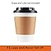 Luckypack 500 Piece Cup Sleeve Corrugated Jacket Cafe Drink Disposable Paper Coffee Cup Sleeves Reusable Holder Cardboard For Hot Drinks, 12 oz./16 oz./20 oz.