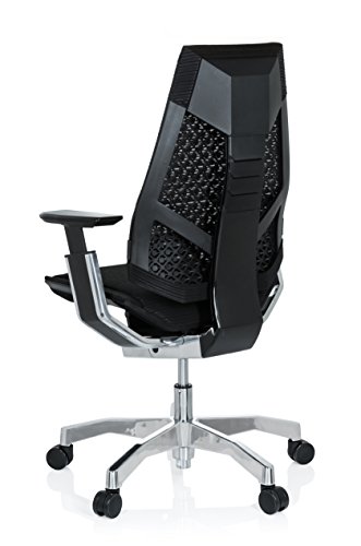 HJH-Office-652601-Sedia-Executive-Genidia-Tessuto-di-Rete-Nero-Sedia-da-Ufficio-Alta-Gama-ergonomico