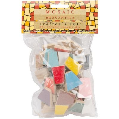 Mosaic Mercantile Crafter's Cut Ceramic Tiles, 1/2-Pound, Assorted