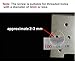 Nickel Plated Tip Screws Pointed Cross Slot Leather Accessories for Belt Buckle Wallet Handbag Purse Includes Screwdriver (Silver)