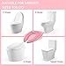 Folding type auxiliary toilet seat Child's portable toilet seat with carrying bag Travel Outside toilet training (Pink)