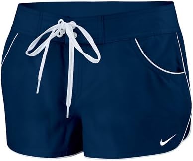 NIKE SWIM Women's Guard Short,Midnight Navy,S