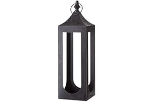 RAZ Imports 2021 Christmas Time in The Village 21.5" Black Lantern