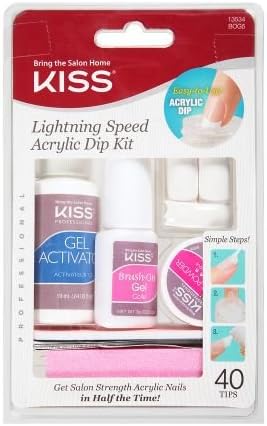 Kiss Lightning Speed Salon Manicure Kit1 Dip Powder ( pack of 2)
