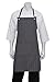 Chef Works Unisex Brooklyn Bib Apron, Blue/Chocolate, One Size