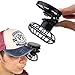 Universalgoods Portable Mini Solar Powered Clip Fan Mountain Climbing Camps，Wilderness Survival，Summer Must-have Hat Cap Fine