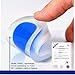 3 Pair Gel Heel Cups Plantar Fasciitis Inserts - Silicone Gel Heel Pads for Heel Pain, Bone Spur & Achilles Pain, Gel Heel Cushions and Cups, Pad & Shock Absorbing Support (Blue, Large)