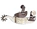 Kelly Silver Star Gold Triple Cross Youth Spurs