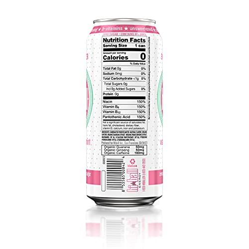 Hiball Energy Seltzer Water, Caffeinated Sparkling Water Made with