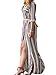 Blooming Jelly Women's Long Sleeve Striped Shirt Dress