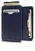Vaultskin CHELSEA Mens RFID Blocking Slim Leather Card Wallet - Minimalist Front Pocket Cardholder in Navy Blue