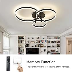 Modern LED Ceiling Light Black 110W Ultra Bright