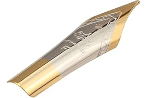 1 pcs Fountain Pen Art Pen 0.5mm Two-tone straight tip Iridium nib Durability