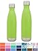 Simple Modern Stainless Steel Vacuum Insulated Double-Walled Wave Bottle, 17oz - Limeade Green