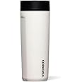 Corkcicle Commuter Cup Travel Mug with 360° Sip Lid, Dune, 17 oz – Insulated Coffee Mug with Lid Keeps Beverages Cold 18 Hours, Hot 5 Hours – Cupholder Friendly & Spill-Proof Slim Tumbler