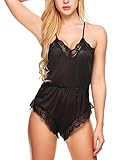 Avidlove Women Teddy Lingerie Bodysuit Lace Babydoll Sexy Sleepwear Short Jumpsuit